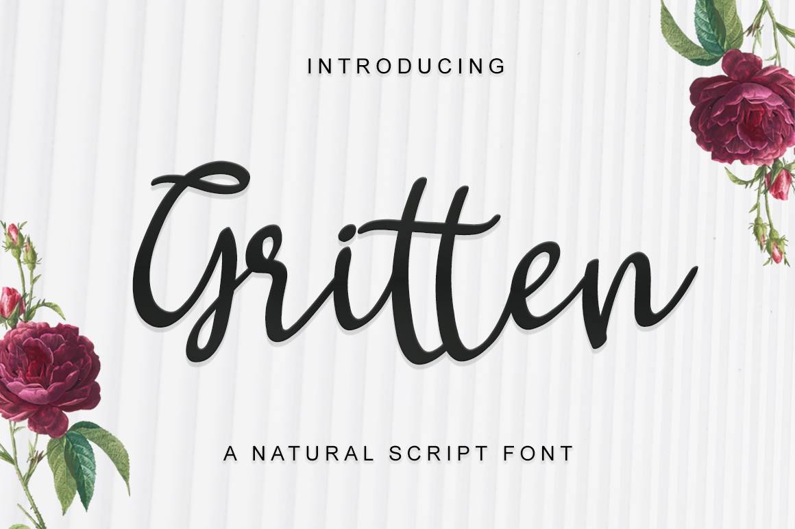 Gritten Font sample