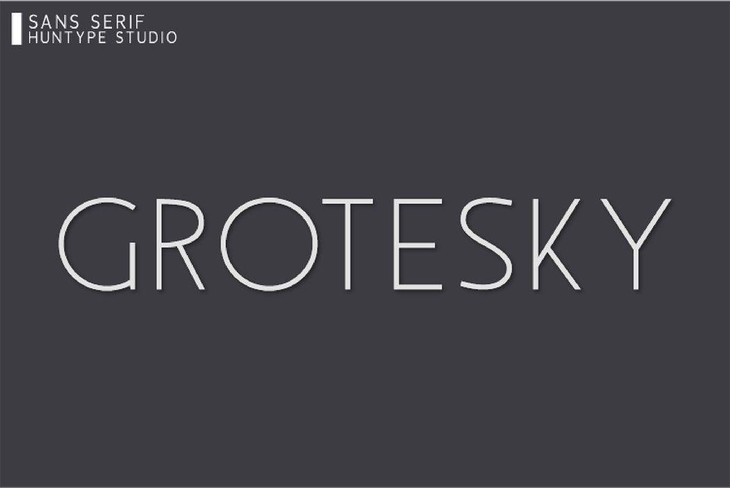 Grotesky Font sample
