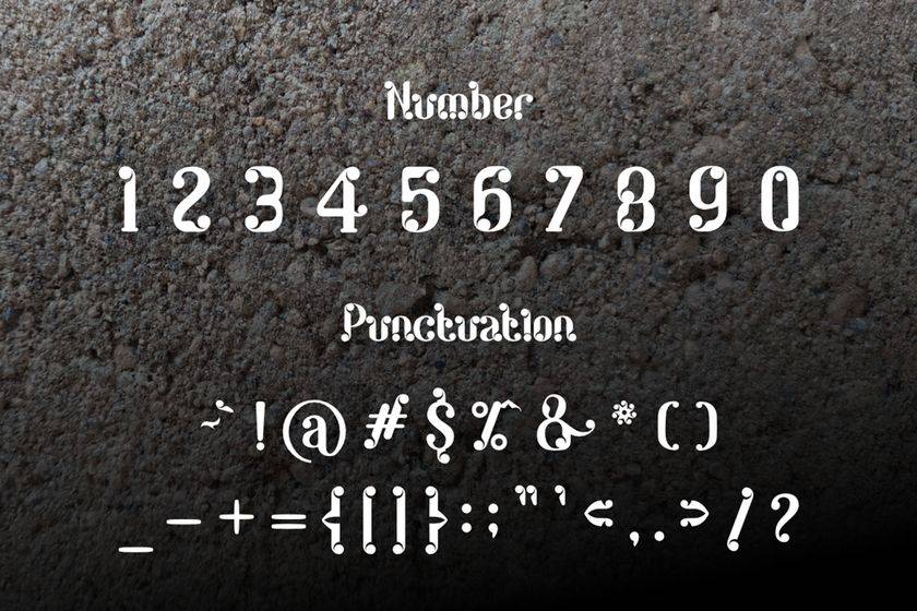 Ground Font sample