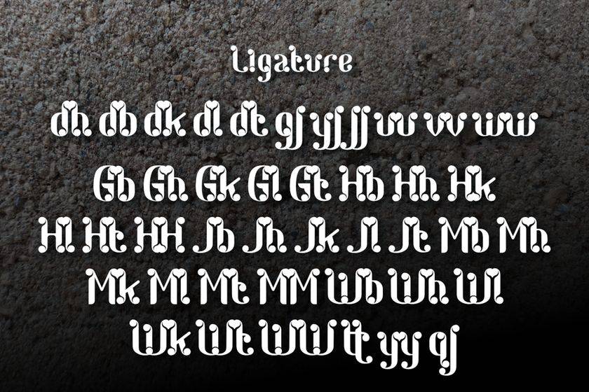 Ground Font sample
