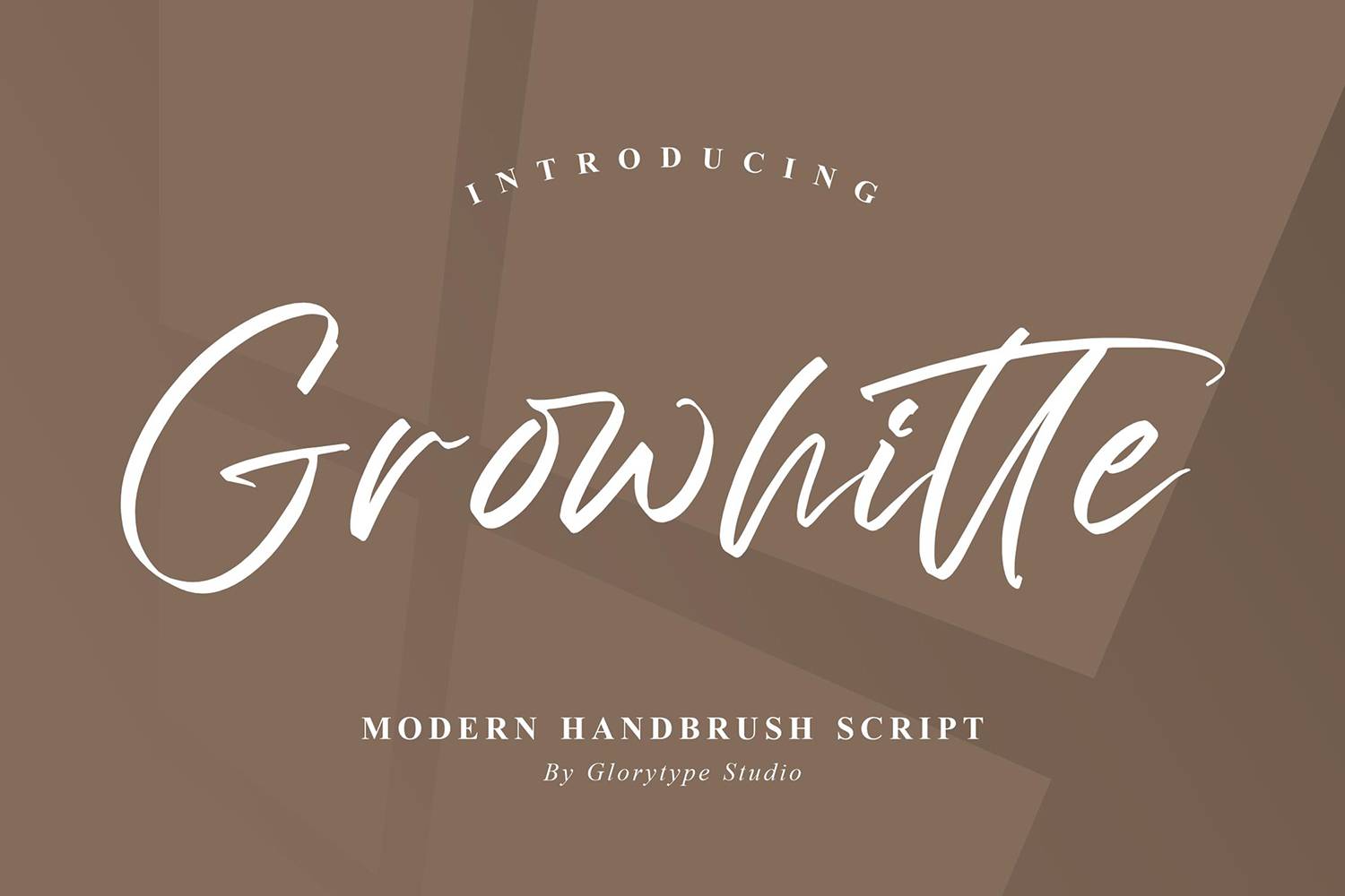 Growhitte Font sample