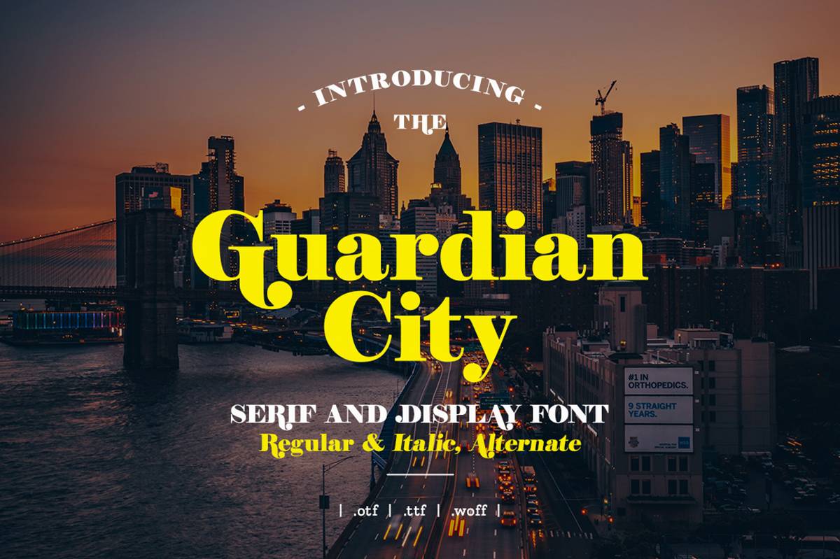 Guardian Font sample