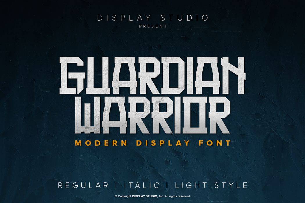 Guardian Warrior Font sample