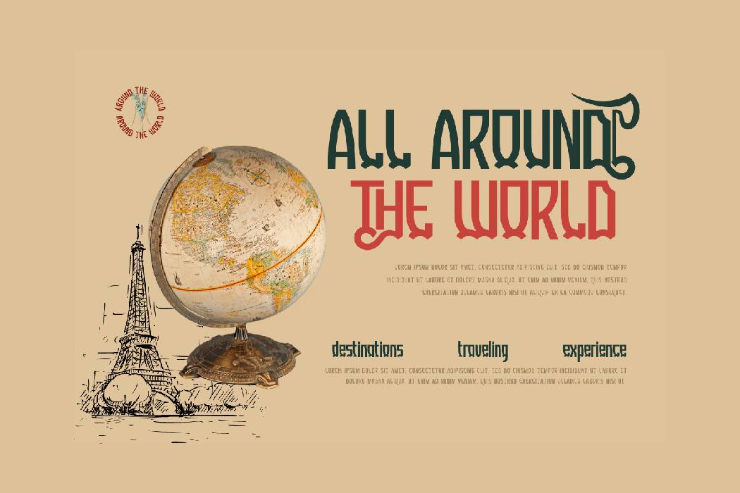 Gueton Font sample