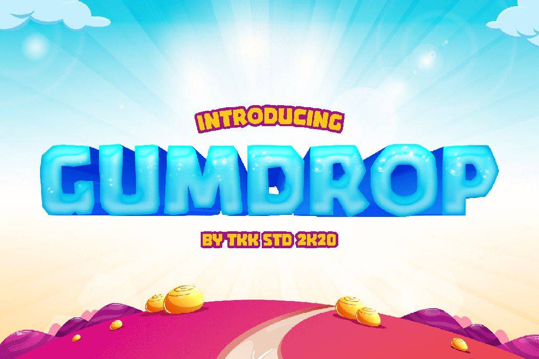 Gumdrop Font sample