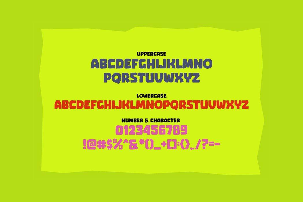 Gumdrop Font sample