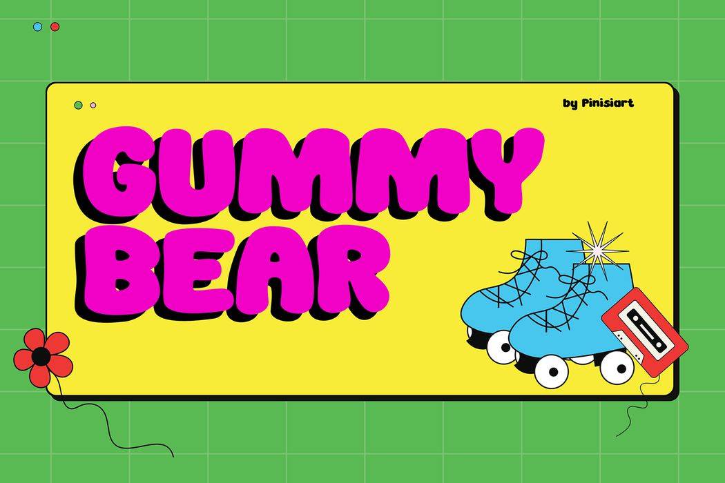 Gummy Bear Font sample