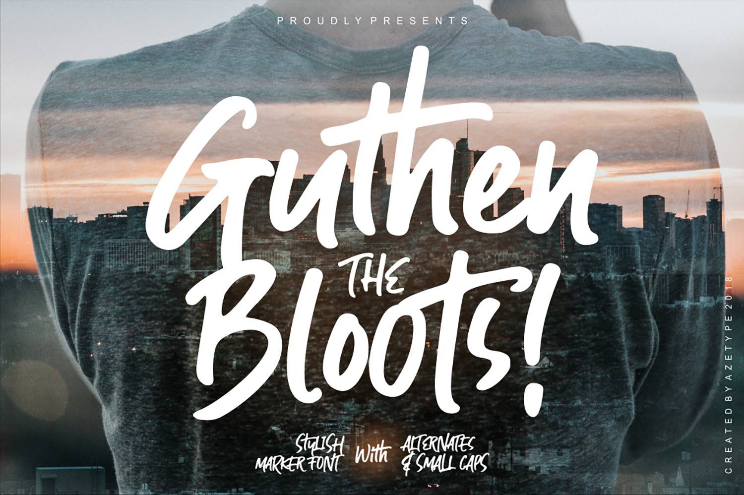 Guthen Bloots Font sample