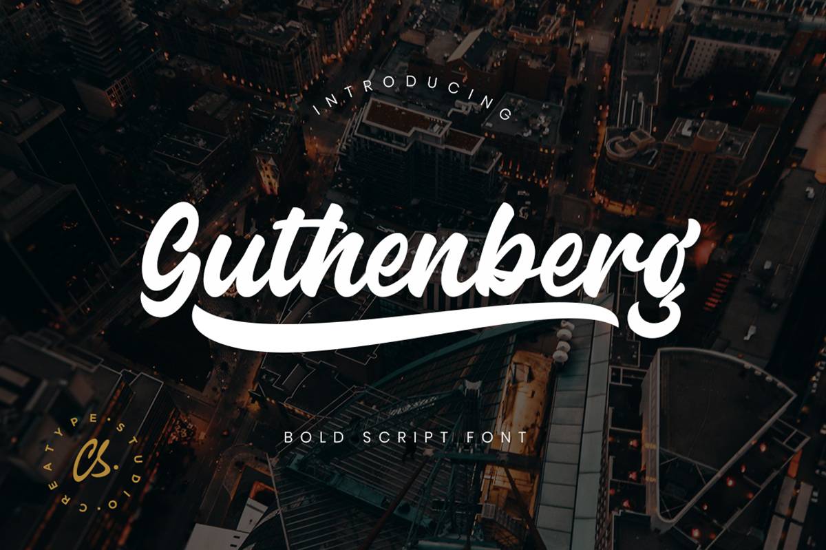 Guthenberg Font sample