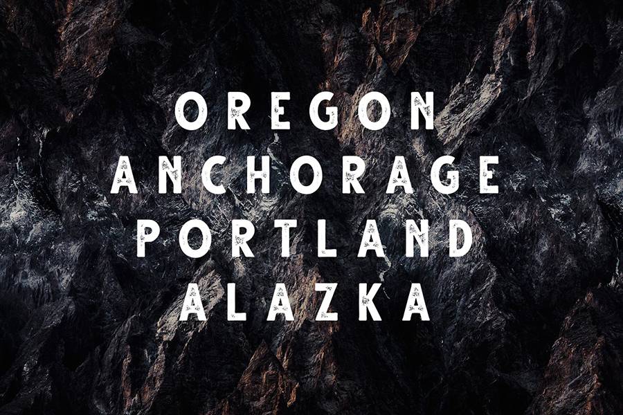 Gutter Handdrawn Vintage Font sample