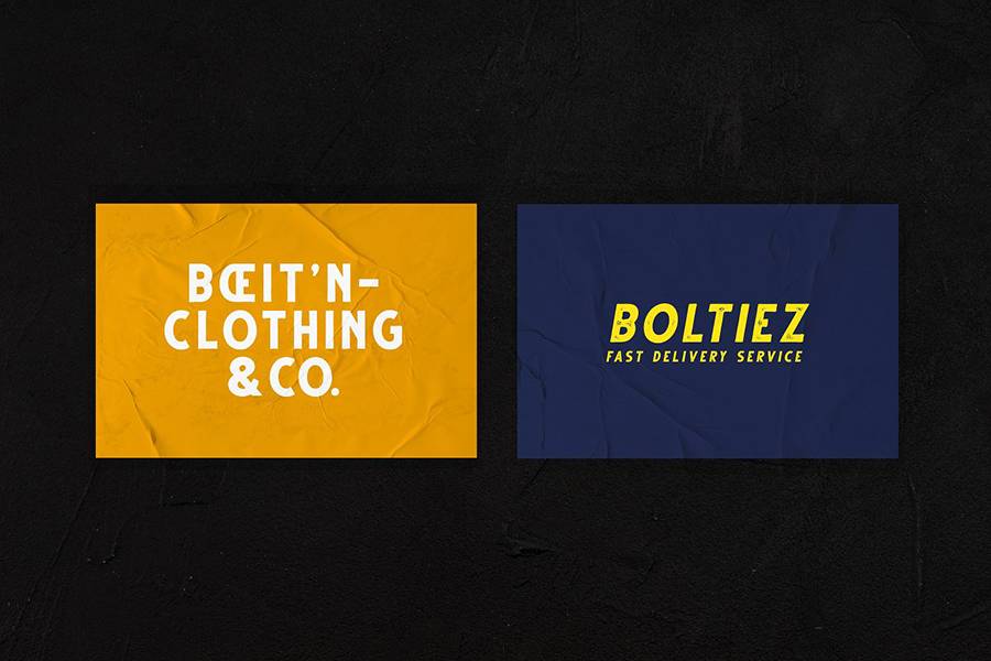 Gutter Handdrawn Vintage Font sample