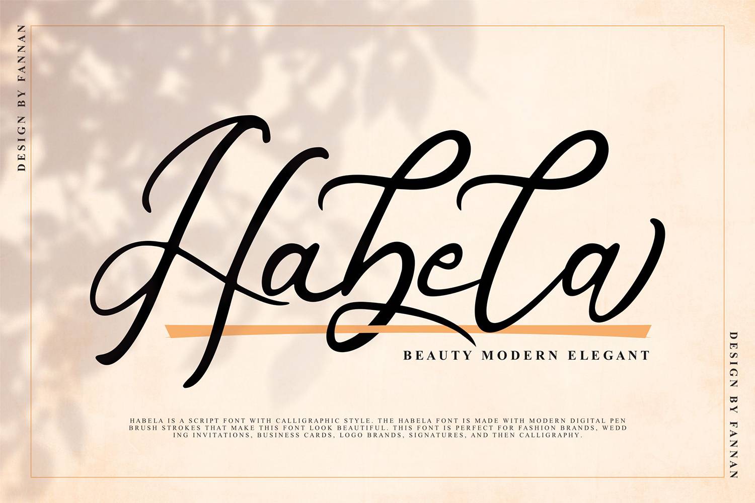 Habela Font sample