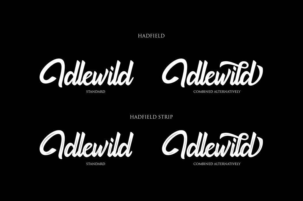 Hadfield Font sample