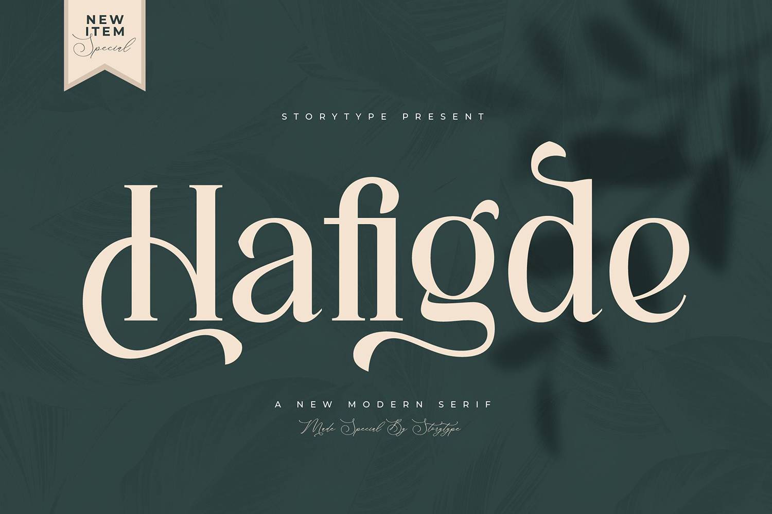 Hafigde Font sample