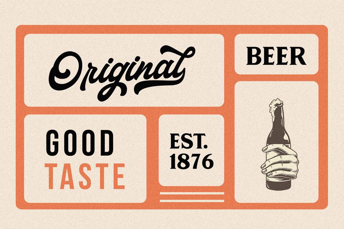 Haglos Font sample