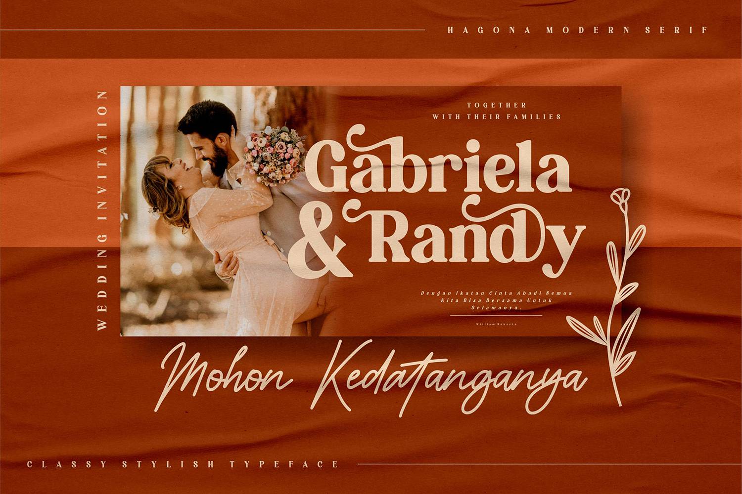 Hagona Classy Font sample