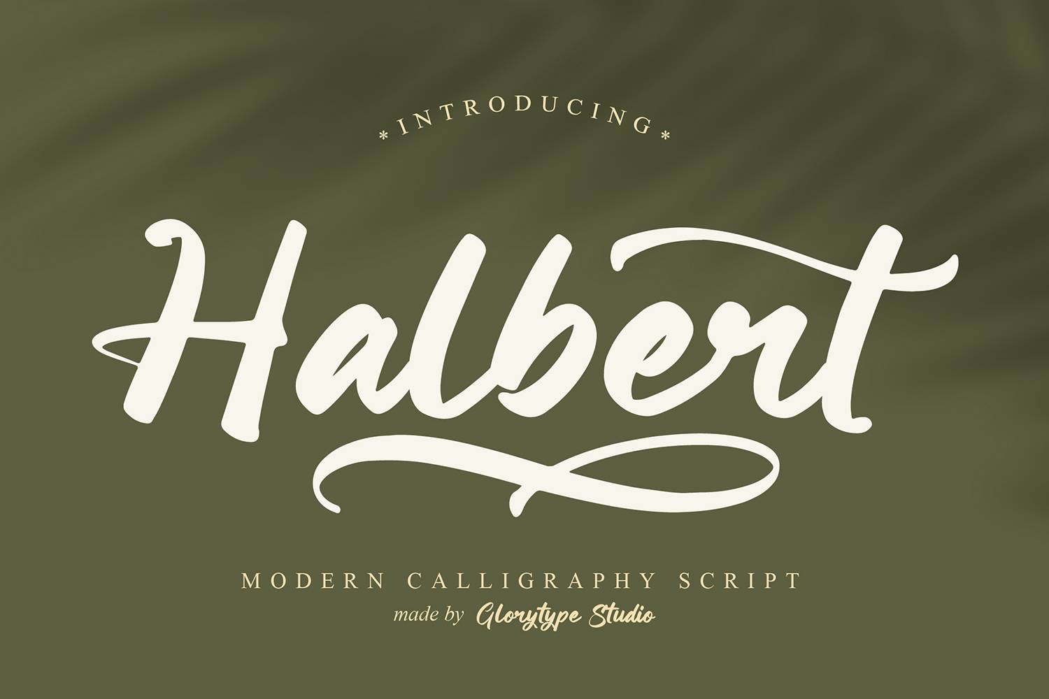 Halbert Font sample