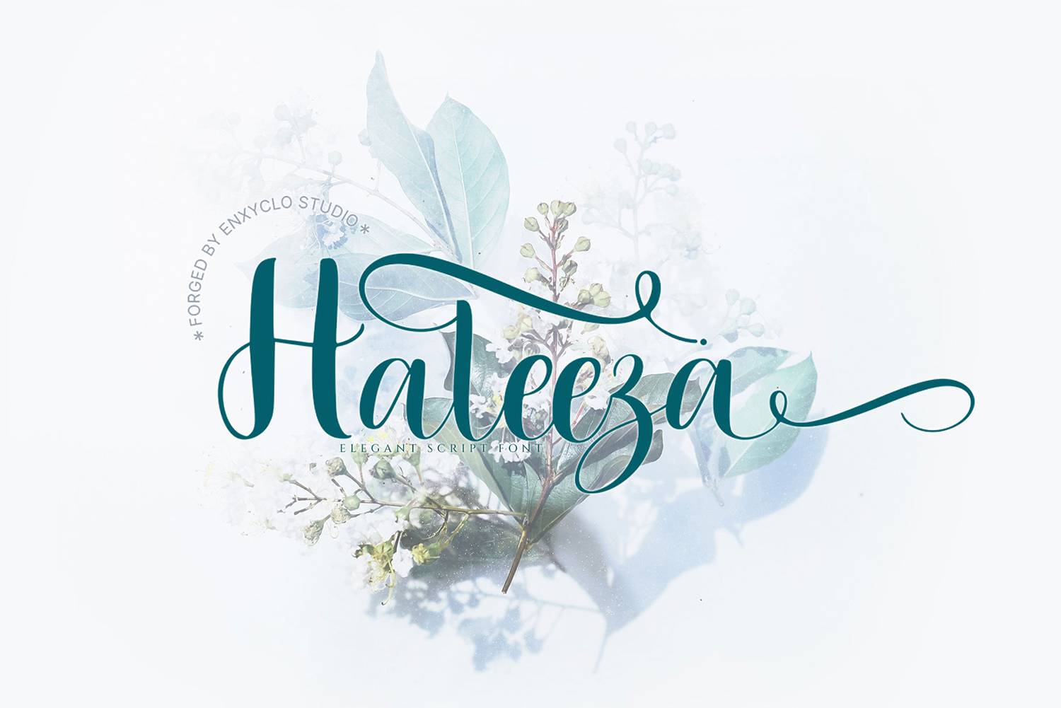 Haleeza Font sample