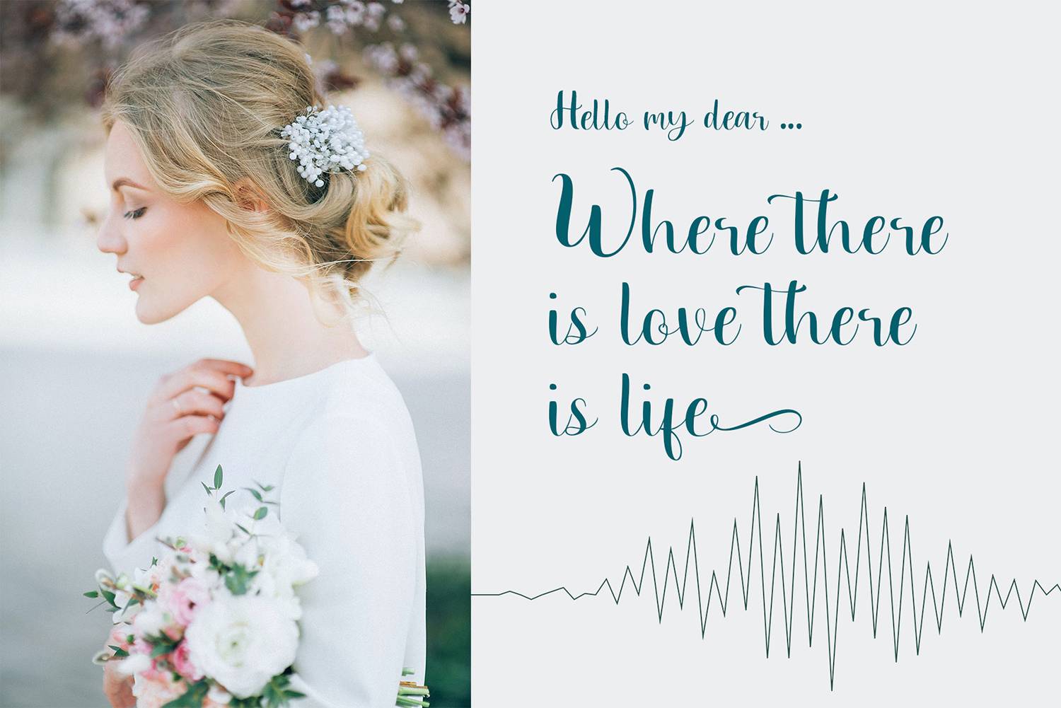 Haleeza Font sample