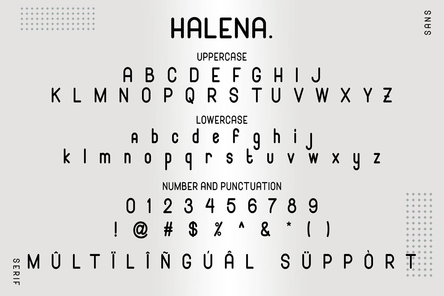 Halena Font sample