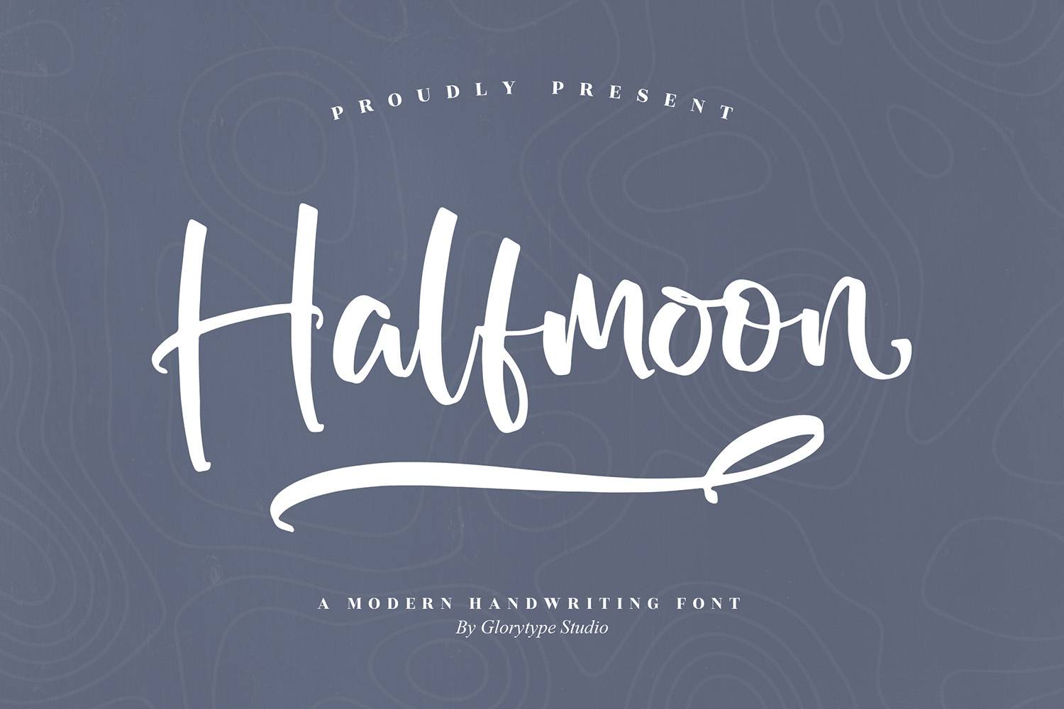 Halfmoon Font sample