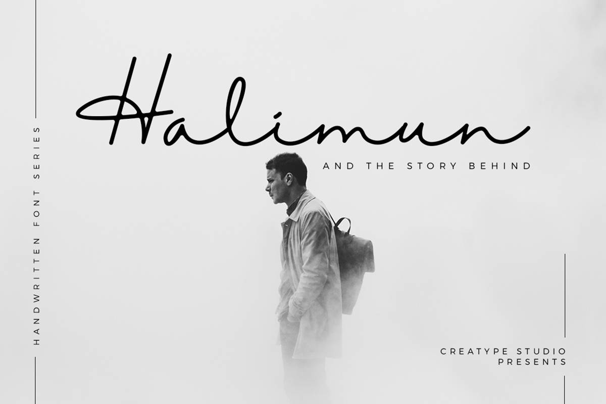 Halimun Font sample