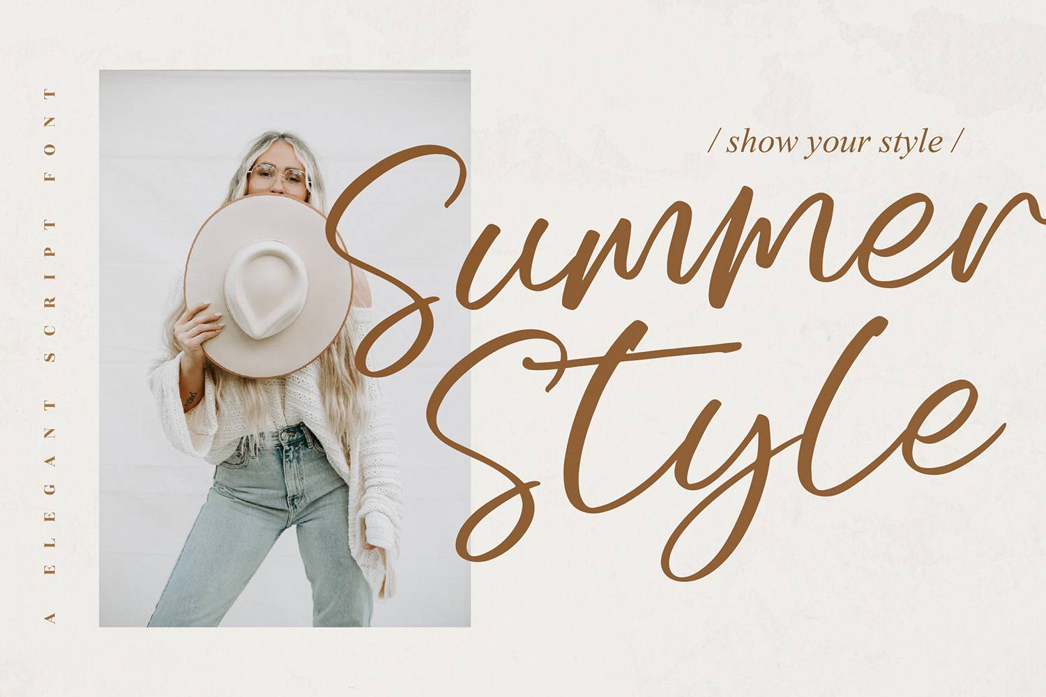Hallight Font sample