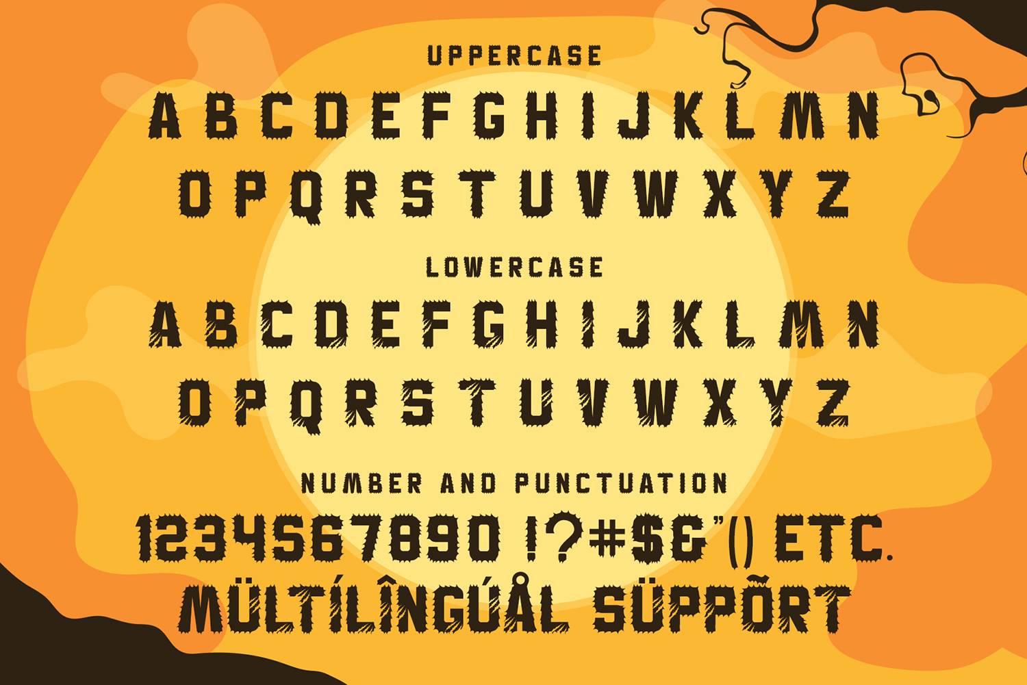 Hallo Witch Font sample