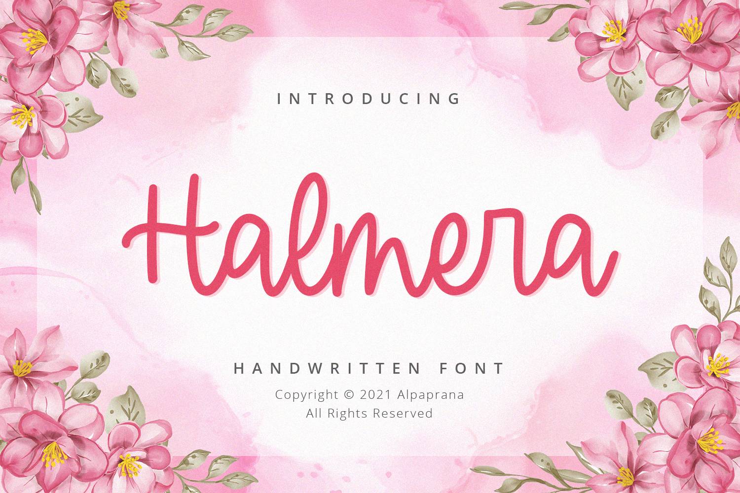 Halmera Font sample