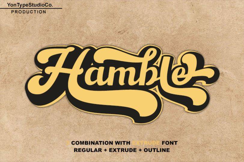 Hamble Font Demo sample