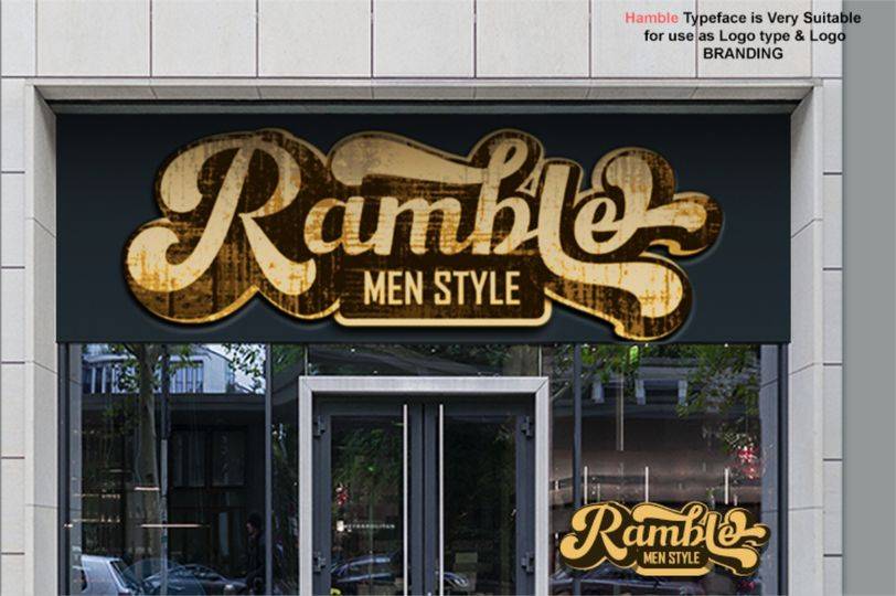 Hamble Font Demo sample