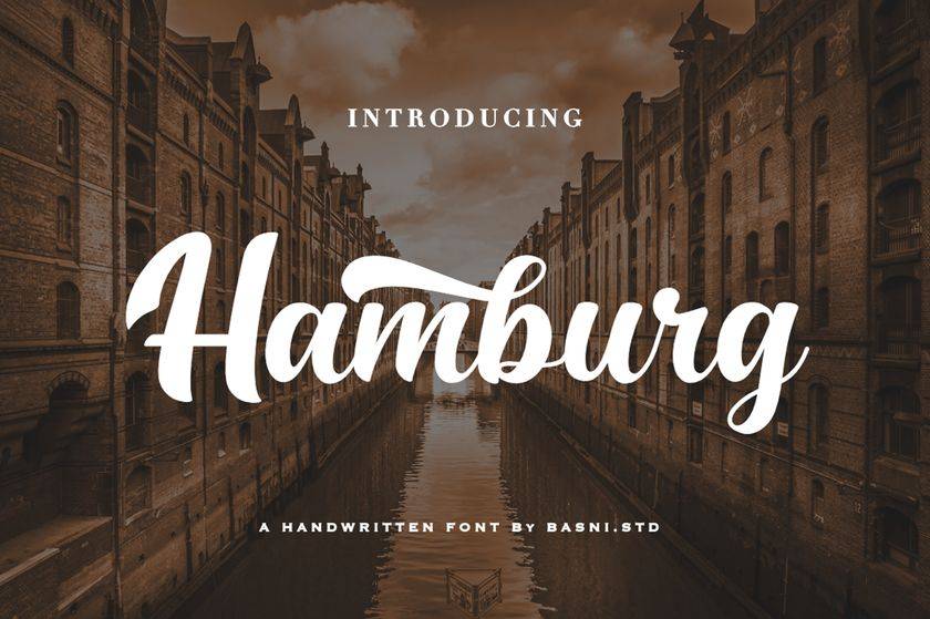 Hamburg Font sample