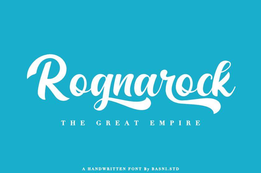 Hamburg Font sample