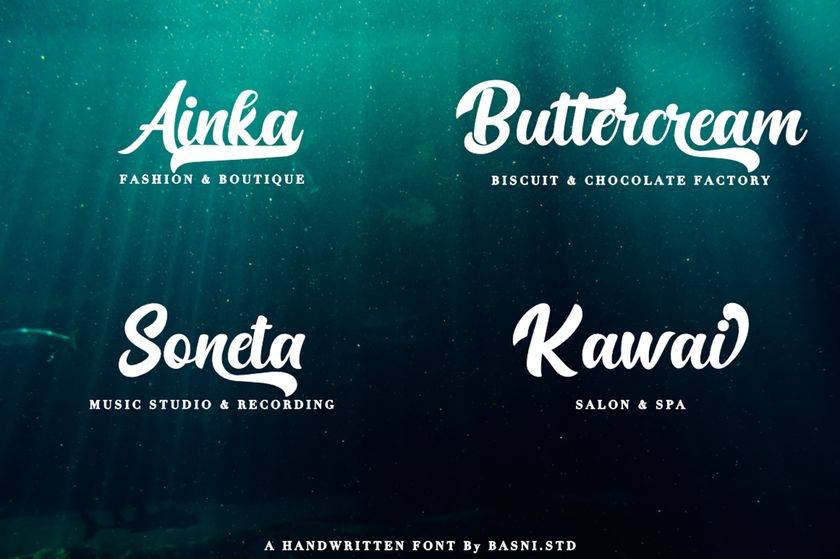 Hamburg Font sample