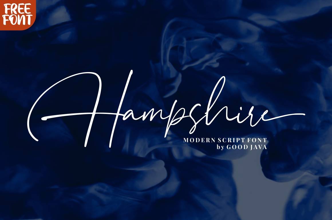 Hampshire Font sample