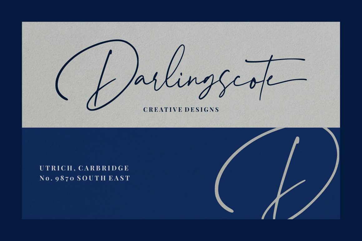 Hampshire Font sample