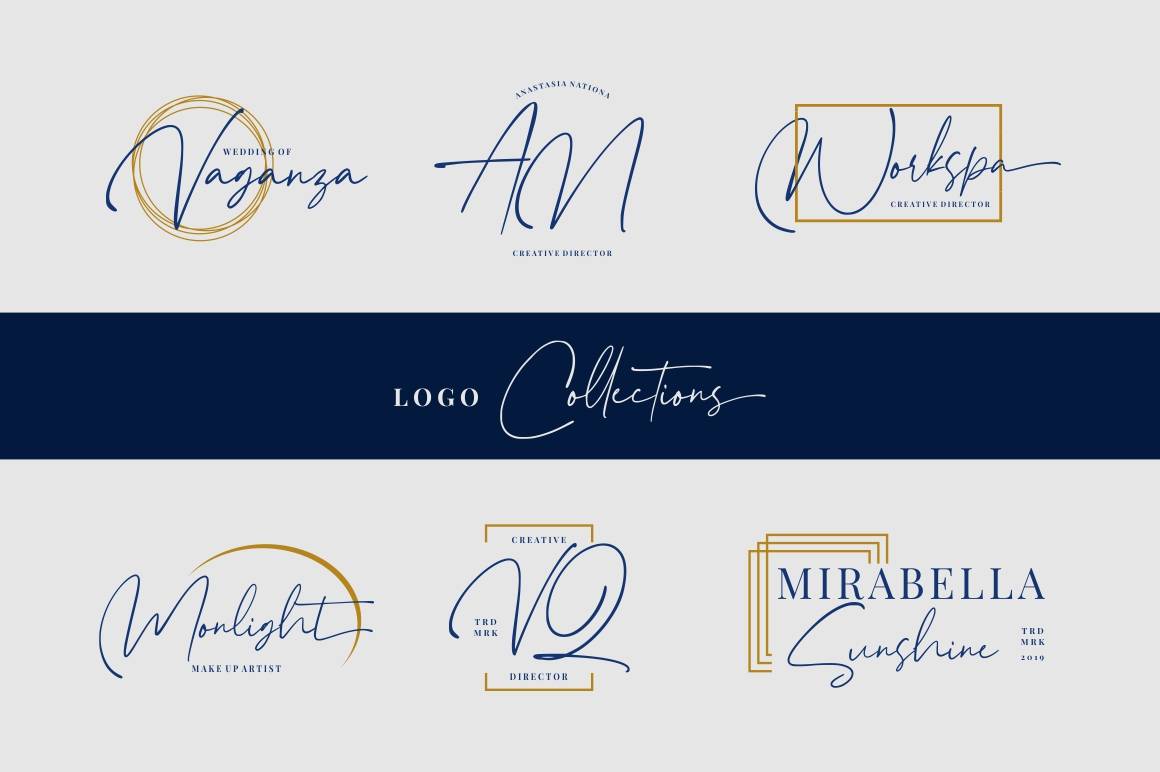 Hampshire Font sample