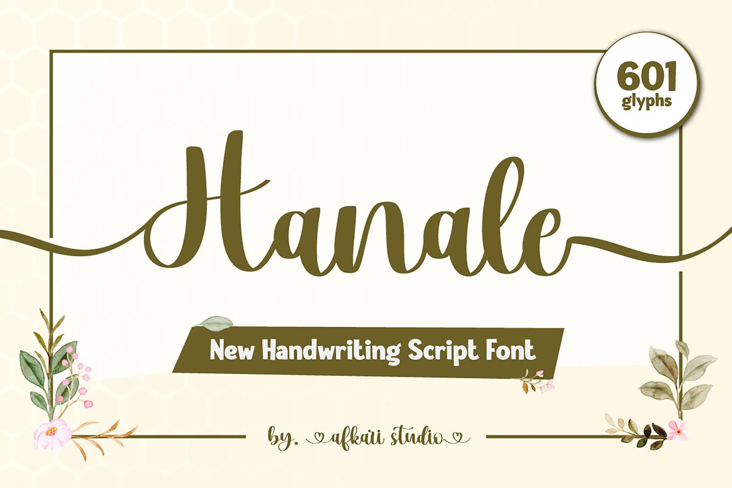 Hanale Font sample
