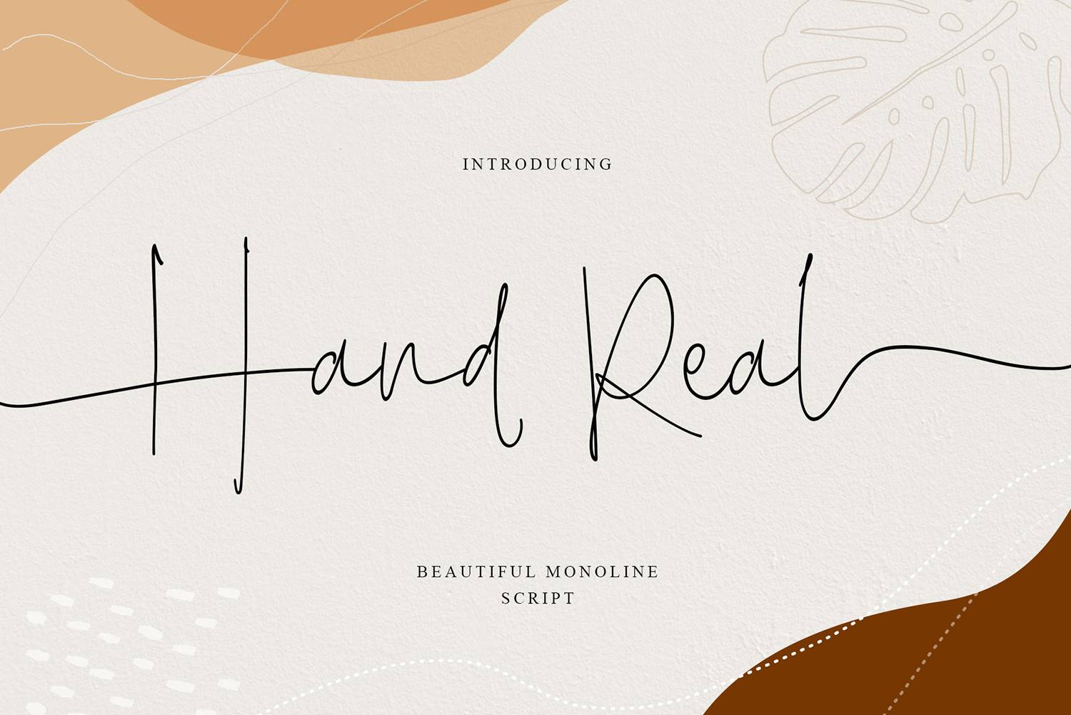 Hand Real Font sample