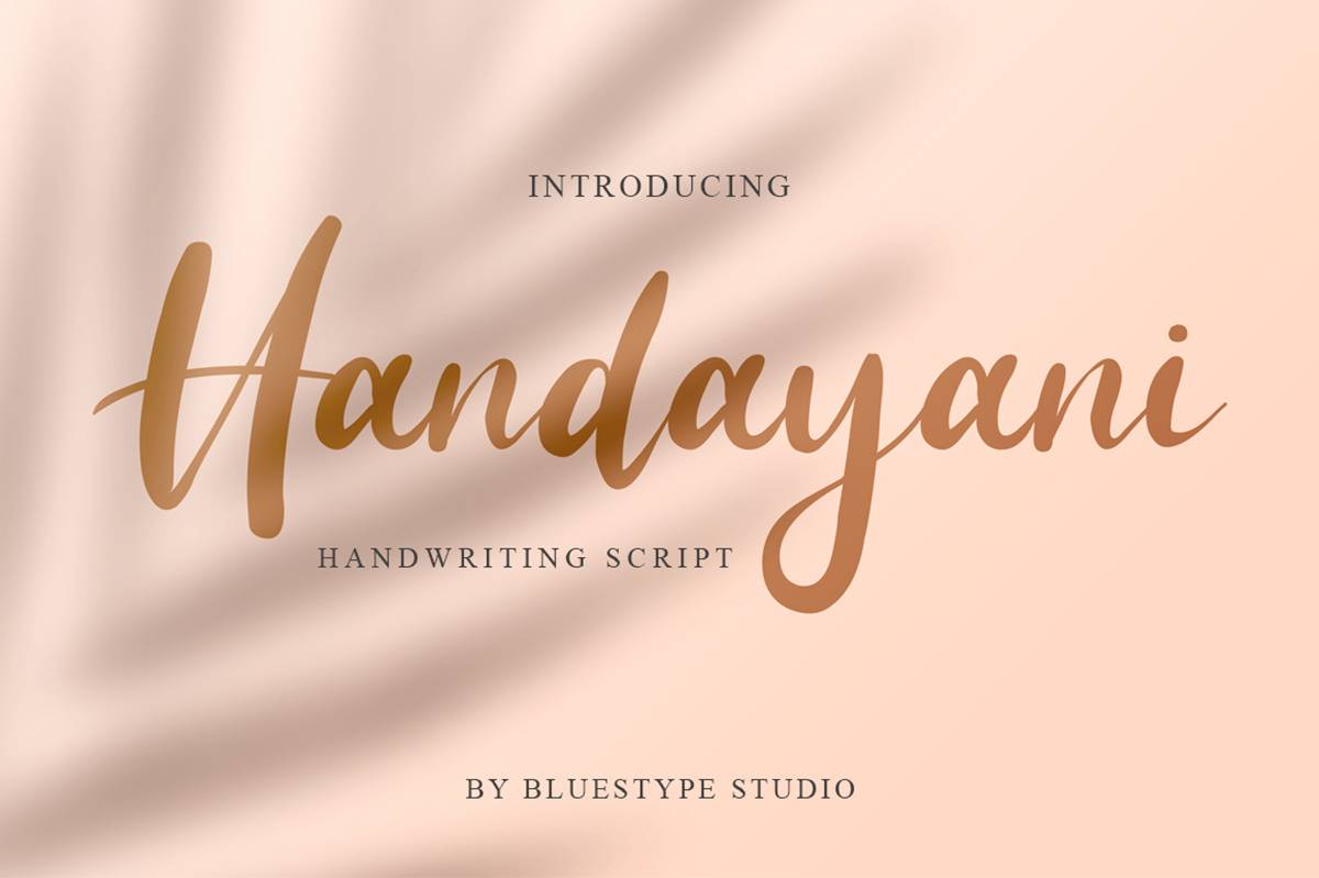 Handayani Font sample