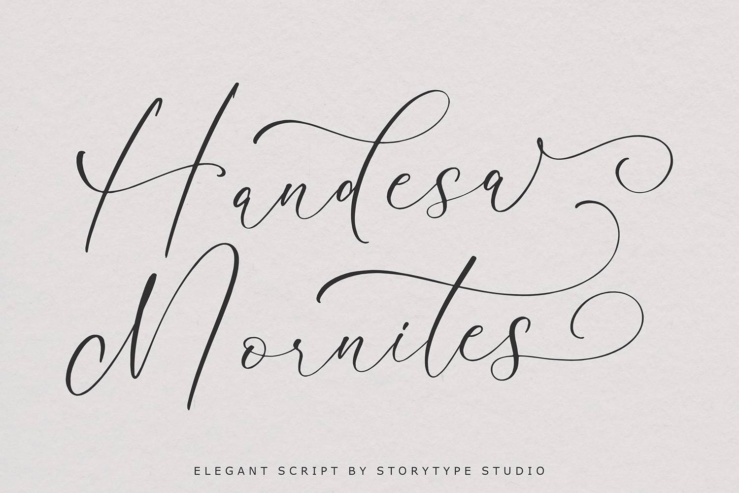 Handesa Mornites Font sample