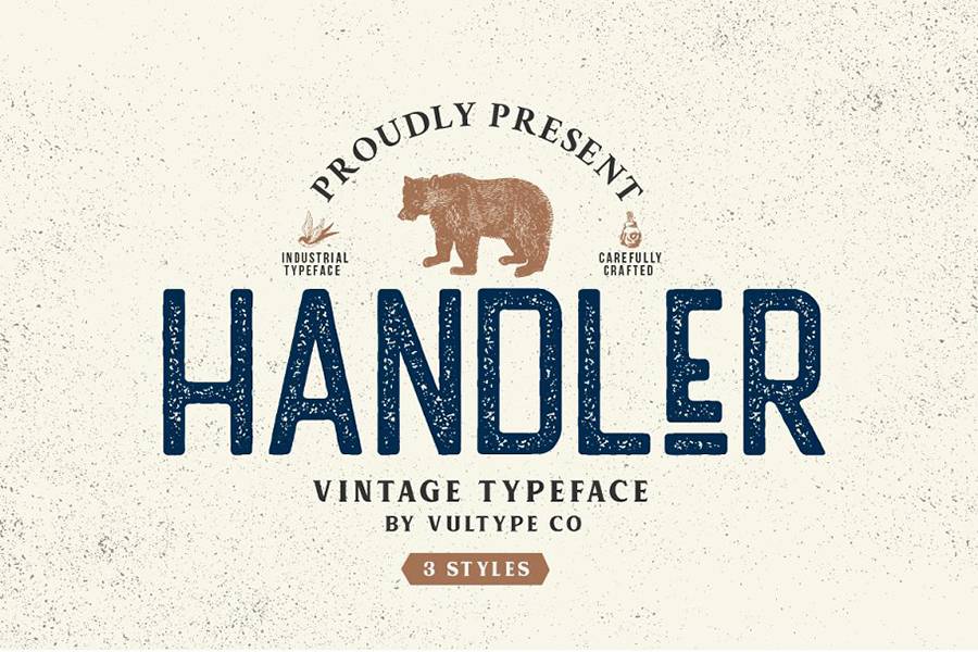 Handler Vintage Sans Serif sample