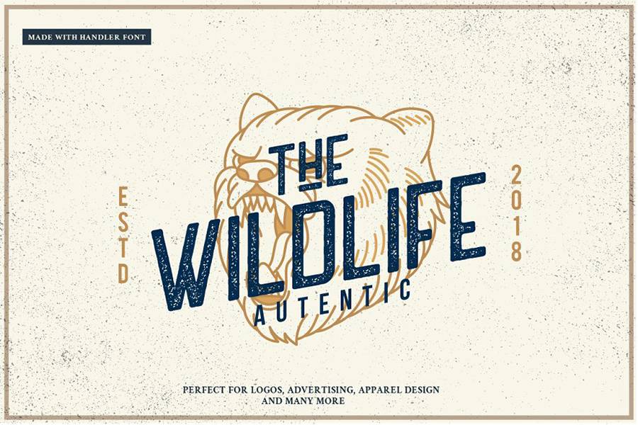 Handler Vintage Sans Serif sample
