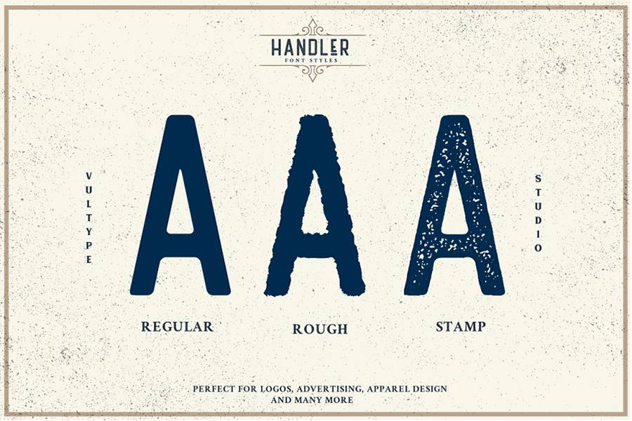 Handler Vintage Sans Serif sample