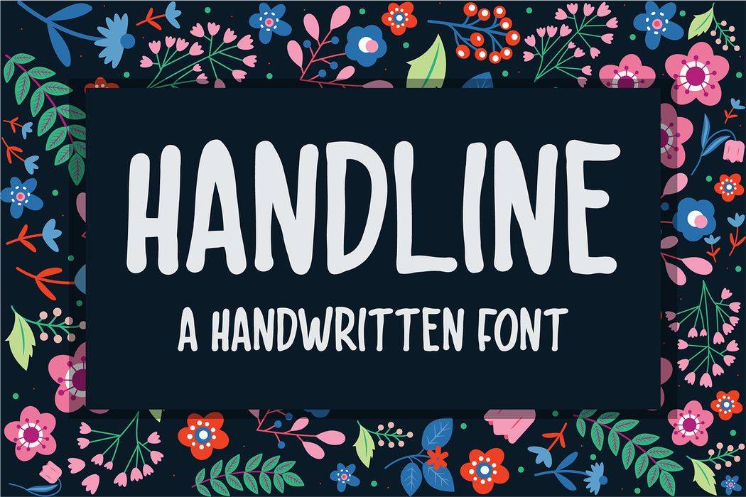 Handline Regular Font sample