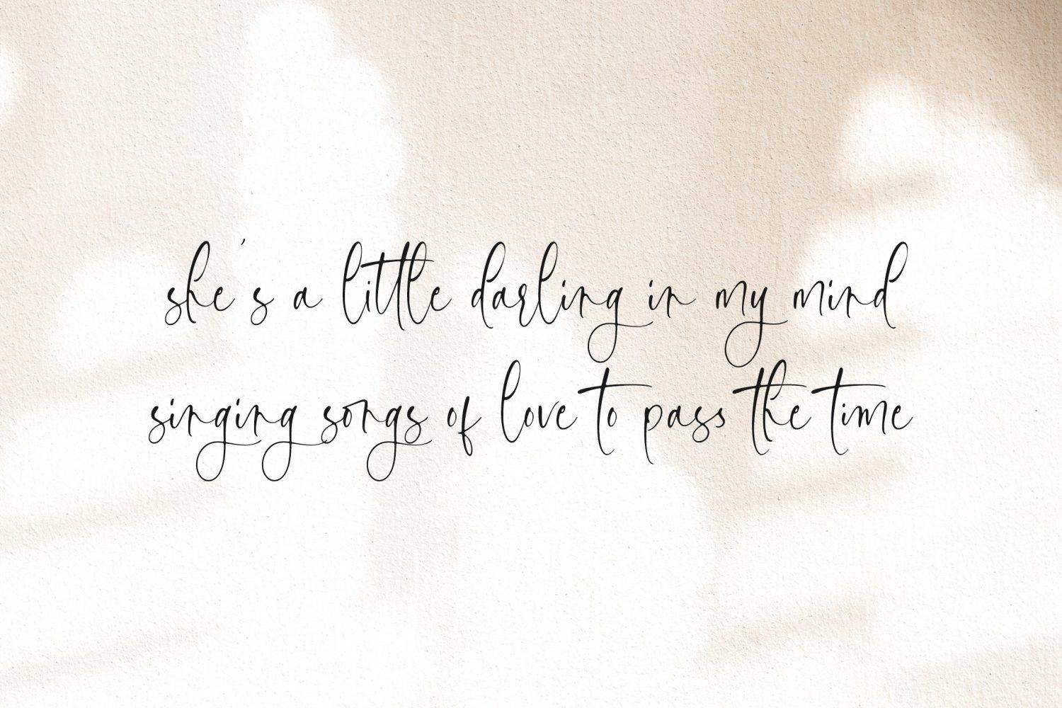 Handmost Font sample