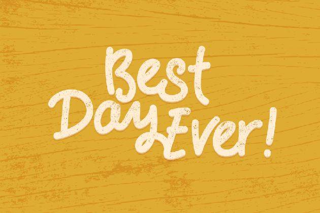 Hands-Down Typeface sample