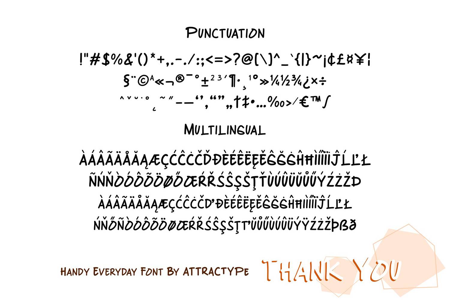 Handy Everyday Font sample
