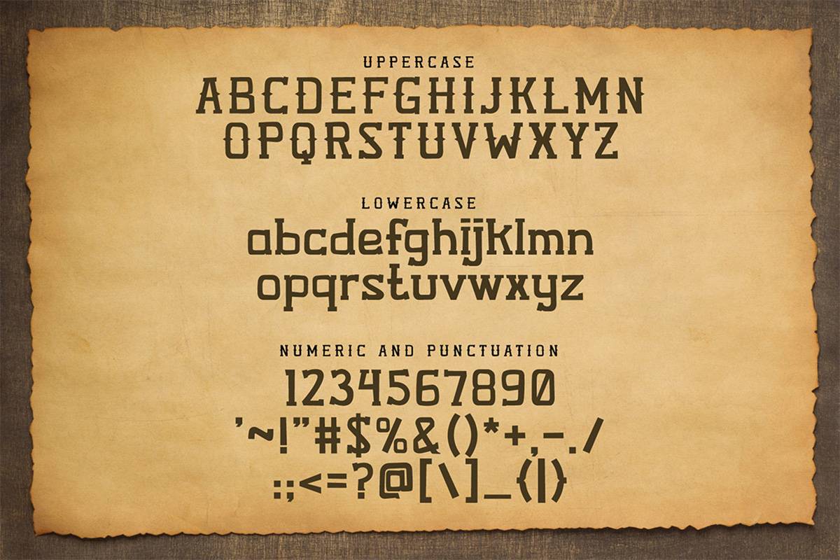 Hang Tuah Font sample