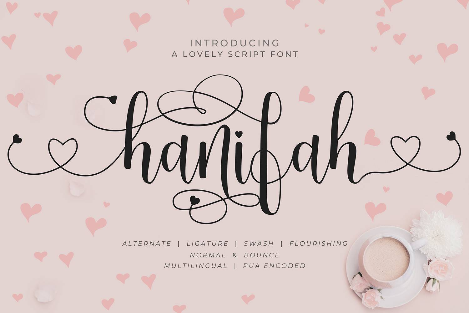 Hanifah Font sample